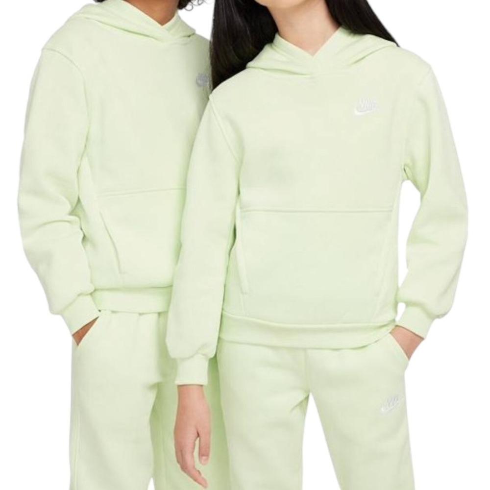 Nike All Kids Fit Sportswear Club Fleece Hoodie NWT - Size XS - Lime Ice‎ - Picture 7 of 11